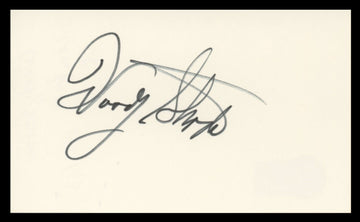 Woody Strode Spartacus Authentic Signed 3x5 Index Card BAS #BV59059