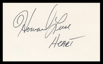 Howard Leese Four Christmases Authentic Signed 3x5 Index Card BAS #BV59029
