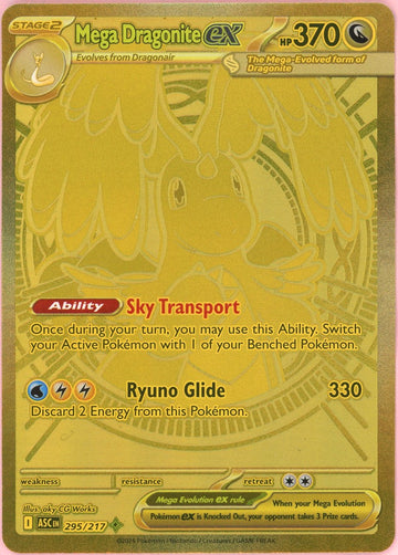 Pokemon Single: Mega Dragonite ex 295/217 Ascended Heroes (2026) Hyper Rare NM