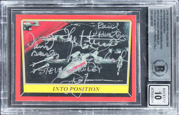 (6) Peterson +5 Signed 2016 Star Wars Rogue One MB #52 Card Auto 10! BAS Slab