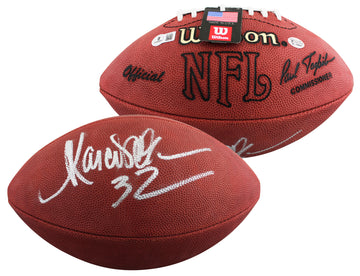 Raiders Marcus Allen Authentic Signed Wilson Official Nfl Football BAS #BV70236