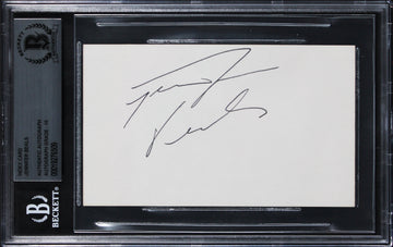 Jennifer Beals Flashdance Authentic Signed 3x5 Index Card Auto 10! BAS Slabbed