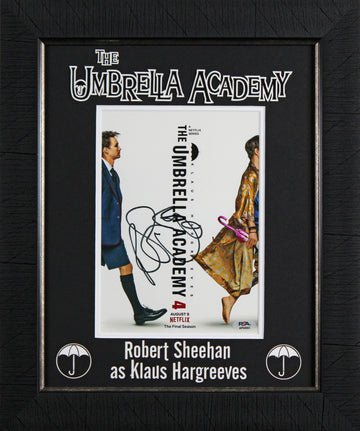 Robert Sheehan The Umbrella Academy Signed 8x10 Framed Photo PSA/DNA #AP84663