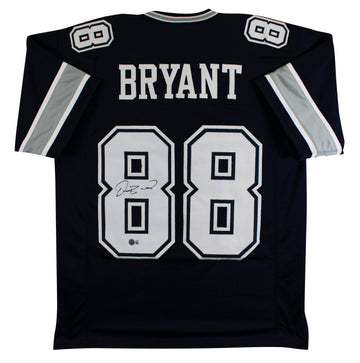 Dez Bryant Authentic Signed Navy Pro Style Jersey Autographed BAS Witnessed