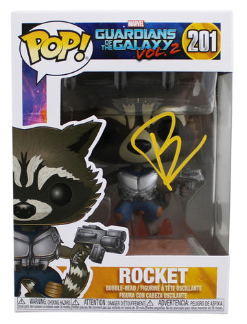 Bradley Cooper Guardians of the Galaxy Signed #201 Funko Pop Figure BAS #BU89432