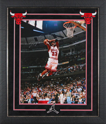 Bulls Michael Jordan Authentic Signed 16x20 Framed Photo LE #108/300 BAS & UDA