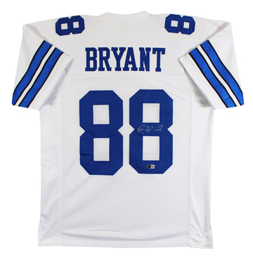 Dez Bryant Authentic Signed White Pro Style Jersey Autographed BAS Witnessed