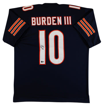 Luther Burden III Authentic Signed Navy Pro Style Jersey BAS Witnessed 2