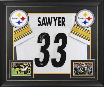 Jack Sawyer Authentic Signed White Pro Style Framed Jersey BAS Witnessed