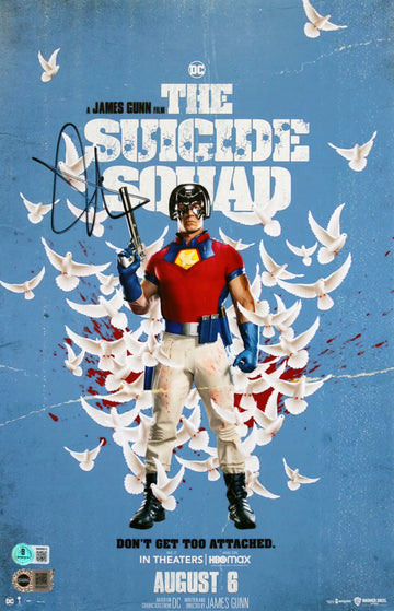 John Cena The Suicide Squad Signed 11x17 Mini Movie Poster Photo BAS #BW89013