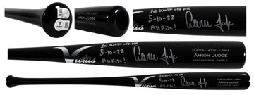Aaron Judge "1st Walk Off HR, All Rise!" Signed Victus Player Model Bat BAS MLB