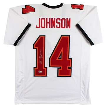 Brad Johnson Authentic Signed White Pro Style Jersey Autographed BAS Witnessed