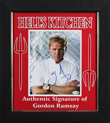 Gordon Ramsey Hell's Kitchen Authentic Signed 8x10 Framed Photo JSA #CJ41579