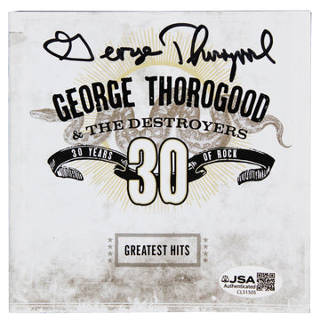 George Thorgood Authentic Signed Greatest Hits CD Booklet JSA #CL51505