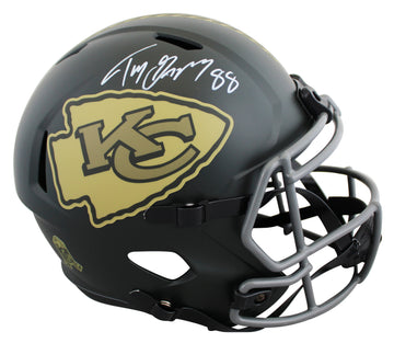 Chiefs Tony Gonzalez Signed STS IV Full Size Speed Rep Helmet BAS Witnessed