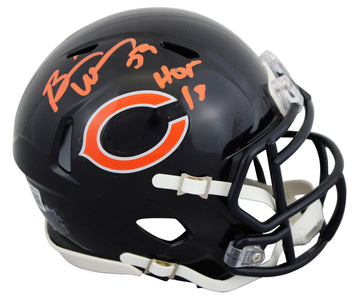 Bears Brian Urlacher "HOF 18" Authentic Signed Speed Mini Helmet BAS Witnessed 2