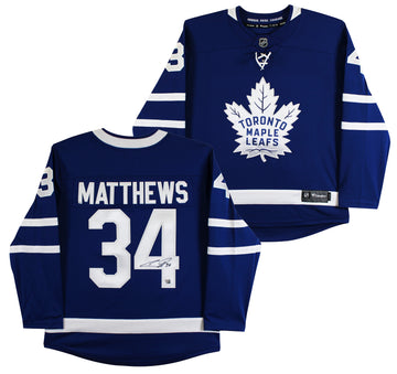 Maple Leafs Auston Matthews Signed Blue Fanatics Breakaway Jersey Fanatics