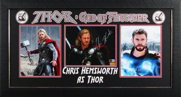 Chris Hemsworth The Avengers Authentic Signed 8x10 Framed Photo BAS #BR84188