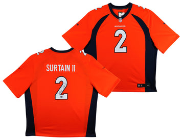 Broncos Patrick Surtain II Authentic Signed Orange Nike Game Jersey BAS Witness