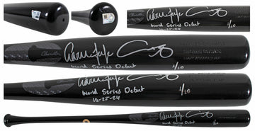 Shohei Ohtani & Aaron Judge "WS Debut" Signed Chandler Bat LE #1/10 MLB Fanatics