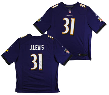 Ravens Jamal Lewis Authentic Signed Purple Nike Game Jersey Autographed BAS