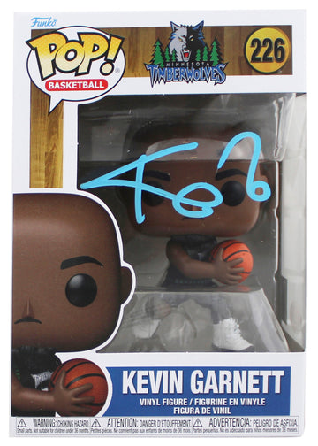 Timberwolves Kevin Garnett Signed #226 Funko Pop Vinyl Figure JSA Witness 2