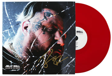 Jelly Roll Authentic Signed Ballads of the Broken Album Cover W/ Vinyl BAS