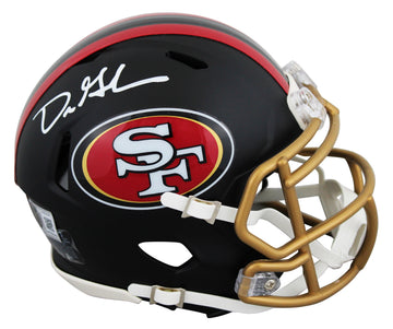 49ers Dre Greenlaw Signed 2025 Rivalries Speed Mini Helmet BAS Witnessed