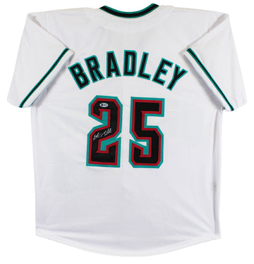 Archie Bradley Authentic Signed White Pro Style Jersey Autographed BAS