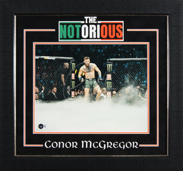 UFC Conor McGregor Authentic Signed 11x14 Framed Photo Autographed BAS #BJ071839