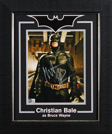 Christian Bale Batman The Dark Knight Signed 8x10 Framed Photo BAS #BB18205