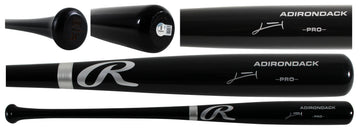 Rays Junior Caminero Authentic Signed Black Rawlings Adirondack Baseball Bat BAS