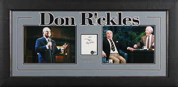 Don Rickles Comedian & Actor Authentic Signed 3x5 Index Card Framed Display BAS