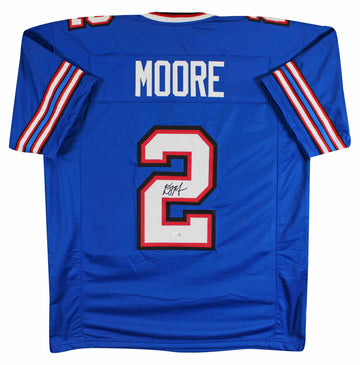 D.J. Moore Authentic Signed Blue Pro Style Jersey Autographed BAS Witnessed