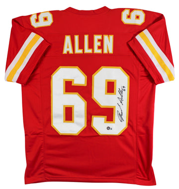Jared Allen Authentic Signed Red Pro Style Jersey Autographed BAS Witnessed 2