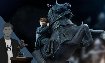 Iron Studios Harry Potter and the Sorcerer's Stone Ron Weasley at the Wizard Chess Deluxe 1:10 Scale Statue