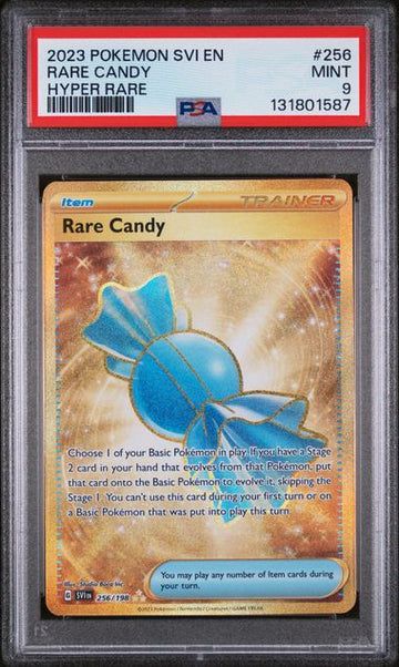 2023 POKEMON SCARLET & VIOLET RARE CANDY #256 PSA 9