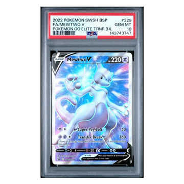 Mewtwo V #229 SWSH Black Star Promo PSA 10
