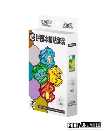 Pokémon TCG Simplified Chinese Collect 151 Puzzle Refrigerator Magnet Blind Box