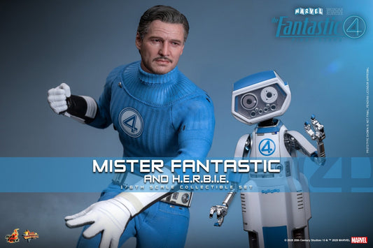 PRE-ORDER: Hot Toys Marvel Studios The Fantastic Four: First Steps Mister Fantastic and H.E.R.B.I.E. Sixth Scale Figure Set