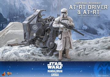 PRE-ORDER: Hot Toys Star Wars: The Mandalorian & Grogu Imperial Remnant AT-RT Driver and AT-RT Sixth Scale Figure Set