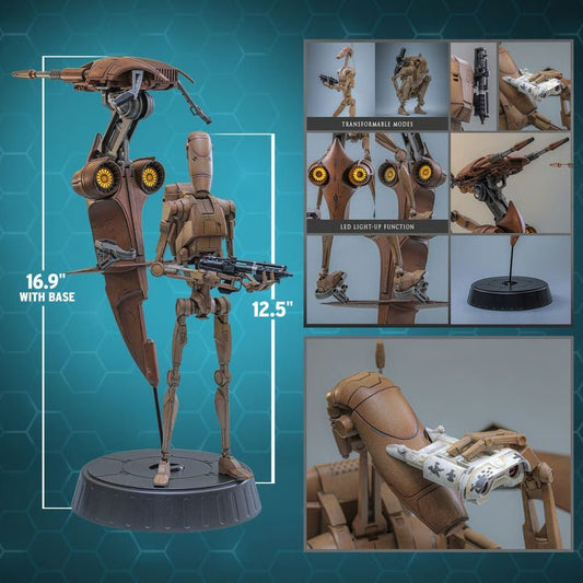 PRE-ORDER: Hot Toys Star Wars: The Phantom Menace Battle Droid & STAP Sixth Scale Figure