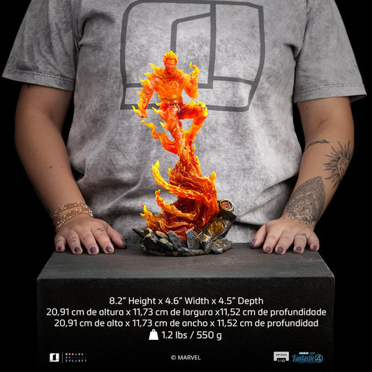 Iron Studios Marvel Fantastic Four: Human Torch Art Scale 1/10 Statue