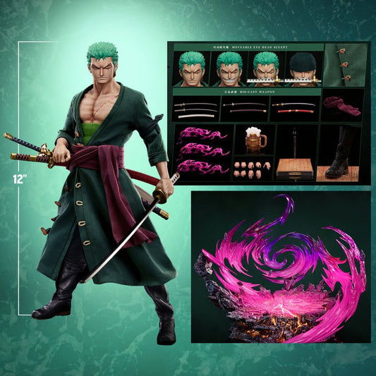 PRE-ORDER: Jimei Palace x Cosmic Creations One Piece Roronoa Zoro (Deluxe Version) Sixth Scale Figure