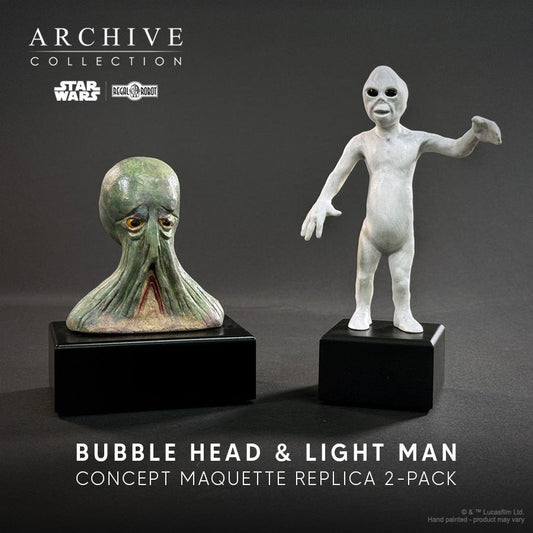 Regal Robot Star Wars Archive Light Man & Bubble Head Concept Maquette Replica 2-pack – Numbered Edition