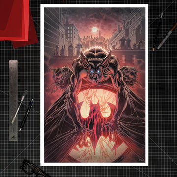 Sideshow Collectibles DC Comics Batman: Man-Bat (24" H x 16" W) Art Print by artist Kyle Hotz Limited Edition of 175