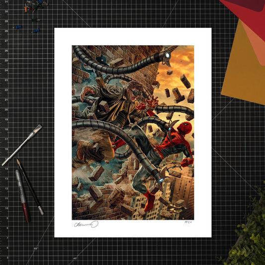 Sideshow Collectibles Marvel Comics The Amazing Spider-Man vs Doc Ock Art Print