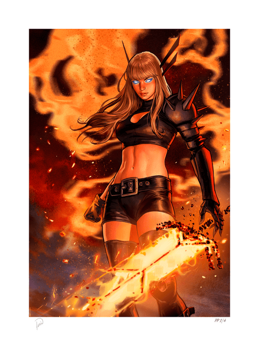 Sideshow Collectibles Marvel Comics: X-Men Magik (24" H x 16" W) Art Print by artist Ivan Talavera Limited Edition of 150