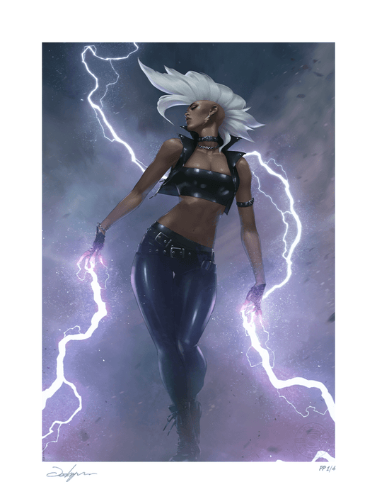Sideshow Collectibles Marvel Comics: X-Men Storm: A New Look (24" H x 18" W) Art Print by artist Jeehyung Lee Limited Edition of 150