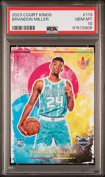 2023 Panini Court Kings - #113 - Brandon Miller - PSA Graded Card